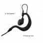 G Shape earpiece with in line PTT button for Kenwood TH-D7AG TH-D7E TH-F6 TH-F6A TH-F7 TH-F7E TH-G71