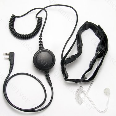 Military Throat mic with Heavy duty PTT for Kenwood radio TK2160 TK3160 TK2170 TK3170 TK3173 TK2207