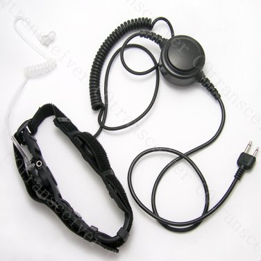 Two sensors Heavy Duty Throat Headset Mic with PTT for Midland radio GXT756 GXT757 GXT775 GXT720