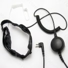 Double Sensor Throat mic with 3.5 earphone jack for Motorola radio CP88 CP080 CP100 CP110 CP200