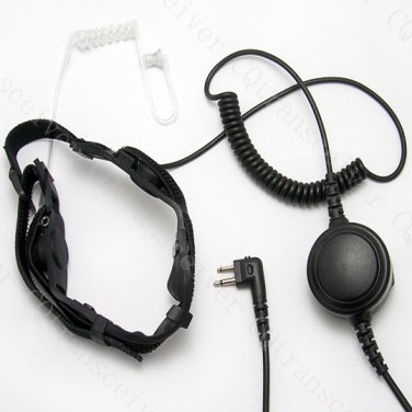 Double Sensor Throat mic with 3.5 earphone jack for Motorola radio CP88 CP080 CP100 CP110 CP200