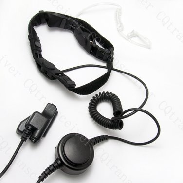 Throat Vibration Mic Earpiece with 3.5mm earphone jack for Motorola radio XTS3000 XTS5000 HT1000