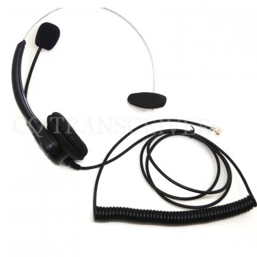 Office Corded Telephone Headset Boom Mic for Aastra Phone 9112i 9133i 9143i 9480i