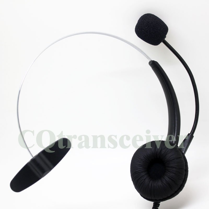 Call Center Operator Telephone Headphone with Adjustable Boom Mic for