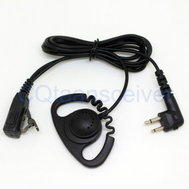 D Shape Earhook Mic Headset for Motorola Radio XTN446 XTN500 XTN600 XV1100 XV2100 XV2600 XV4100