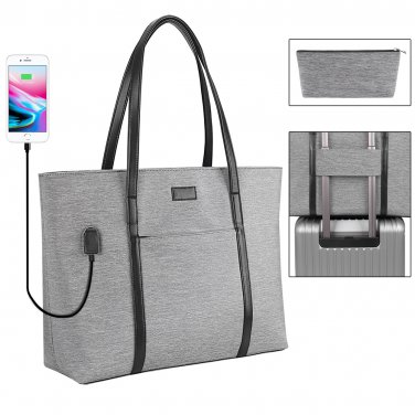 Laptop Tote Purse Large, Business Women Work Bag Teacher Tote Bag Many Pockets