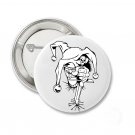Scary Clown Pinback Button 1.3" Pin / Badge
