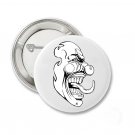 Scary Clown Pinback Button 1.3" Pin / Badge