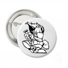 Scary Clown Pinback Button 1.3" Pin / Badge