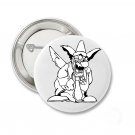 Scary Clown Pinback Button 1.3" Pin / Badge