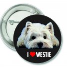 I LOVE WESTIE (West Highland White Terrier) 1.3" Pin / Badge