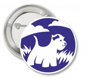 I LOVE WESTIE (West Highland White Terrier) 1.3" Pin / Badge