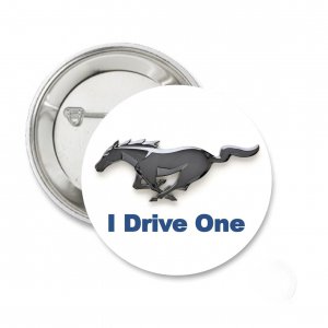 Ford Mustang - I Drive One  1.3" Pin / Badge