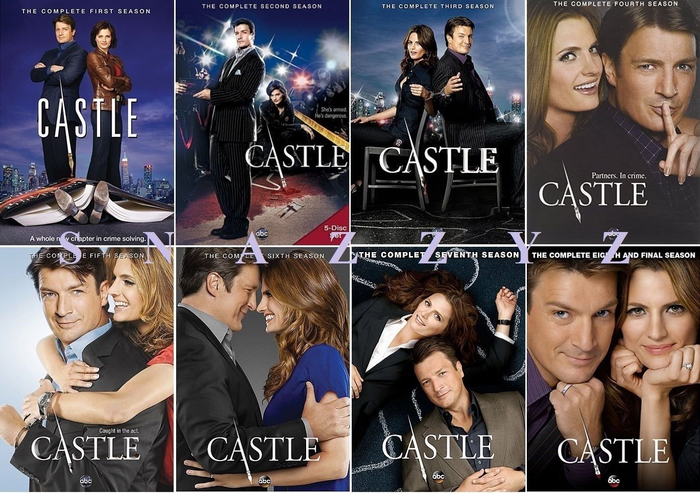 Castle DVD Complete Series Seasons 1 - 8 New & Sealed!