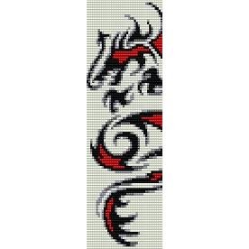 CELTIC DRAGON - LOOM beading pattern for cuff bracelet SALE HALF PRICE OFF