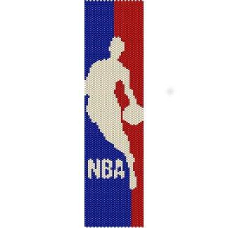 NBA - PEYOTE beading pattern for cuff bracelet SALE HALF PRICE OFF