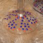 Gemstones Wine glasses "The stone flower", decorated with chips of natural stones.