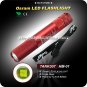 HM-01 HA-II OSRAM 100-Lumen LED Flashlight - Red (1*AAA) Camping Hiking Mini Torch