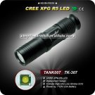 TANK007 TK307 LED Flashlight R5 LED 5 Mode Waterproof Hand Flashlight CR123 Battery