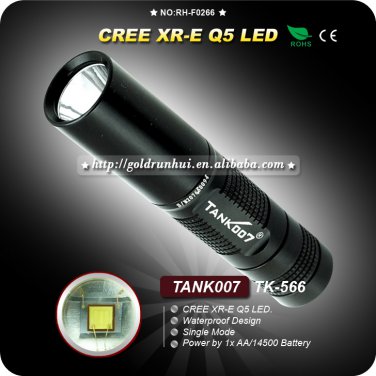 1PC Mini Flashlight TK566 Cree XPE Q5 1-Mode AA LED Waterproof Handheld