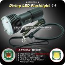 Diving Flashlight ARCHON D32VR CREE XM-L U2 + XP-E N3 LED Most Powerful Torch