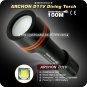ARCHON D11V 860LM 3 Mode 100m Underwater 18650 Power Indicate Light Diving Flashlight Video Light