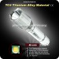 4 Mode 500 Lumen CREE XM-L XML U2 LED Flashlight 1x18650 Battery TC4 Titanium Alloy Torch