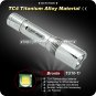 Bronte TU10-Ti Flashlight 4 Mode 500 Lumen U2 LED Flashlight 1x18650 Battery TC4 Torch