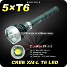 1PC Trustfire TR-J16 5 Mode 5*Cree XML T6 4000 Lm LED Flashlight 18650 High Power Torch