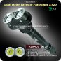 1PC KLARUS XT20 Tactical Flashlight Dual Head Powerful Cree XML U2 LED 1200LM