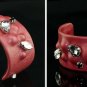 Stained Bangles fashion sheepskin gray, burgundy adjustable free shipping -zp016