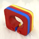 Stylish leather bracelet jewelry painted T Taiwan rainbow bracelet adjustable free shipping -zp018