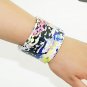 Fashion beautifully painted leather bracelet colorful bracelet elastic adjustable free shipping