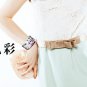 Fashion beautifully painted leather bracelet colorful bracelet elastic adjustable free shipping