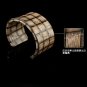 Exquisite decorative painting bamboo elastic adjustable leather bracelet free shipping -zp029