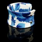 Refined and elegant blue painted leather bracelet elastic adjustable Maple Free shipping -zp031