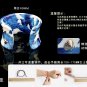 Refined and elegant blue painted leather bracelet elastic adjustable Maple Free shipping -zp031