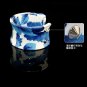 Refined and elegant blue painted leather bracelet elastic adjustable Maple Free shipping -zp031