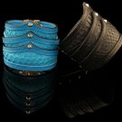 Star wide leather bracelet fashion exquisite hand painted with gift free shipping -zp034