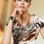 Classic fashion leather bracelet painted green lane beautiful gift free shipping -zp042