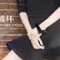 Handmade original design minimalist black triangle leather exaggerated female jewelry free shipping