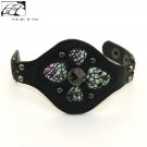 Twill original design leather bracelet leather petal decoration free shipping -zp065