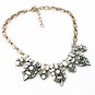 Retro fashion exquisite mosaic crystal drop necklace short paragraph -sp014
