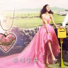 The most beautiful gift of fine vintage treasures open heart shaped necklace -sp015