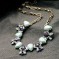 Holiday gifts beautifully elegant flower drop pendant necklace sweater chain -sp021