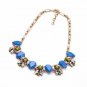 Holiday gifts beautifully elegant flower drop pendant necklace sweater chain -sp021