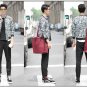 idjewelry cool holiday gift flower fashion Slim casual jacket collar jacket male students NY009-1