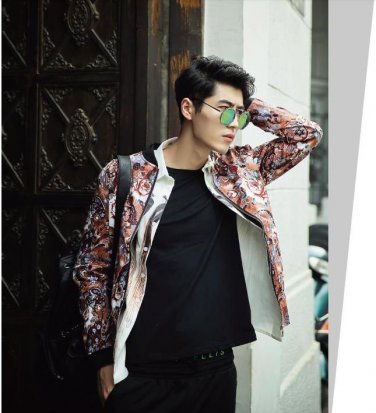 idjewelry cool holiday gift flower fashion Slim casual jacket collar jacket male students NY010