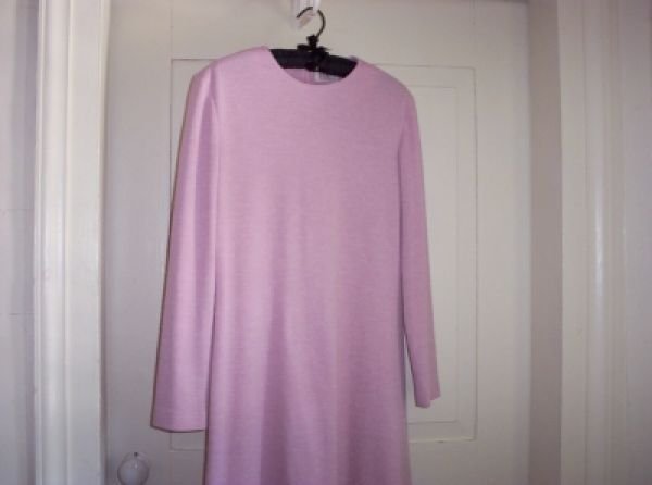 Vintage Classic R & K Pink Knit Dress SM Washable