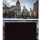 Madrid City Laminated Photo Rectangular Fridge Magnet Souvenir From Spain